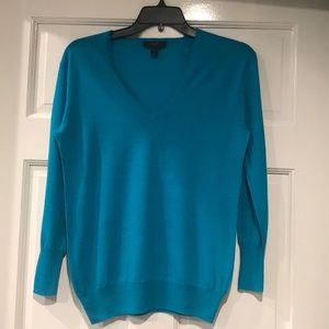 J Crew V-Neck Merino Wool Sweater